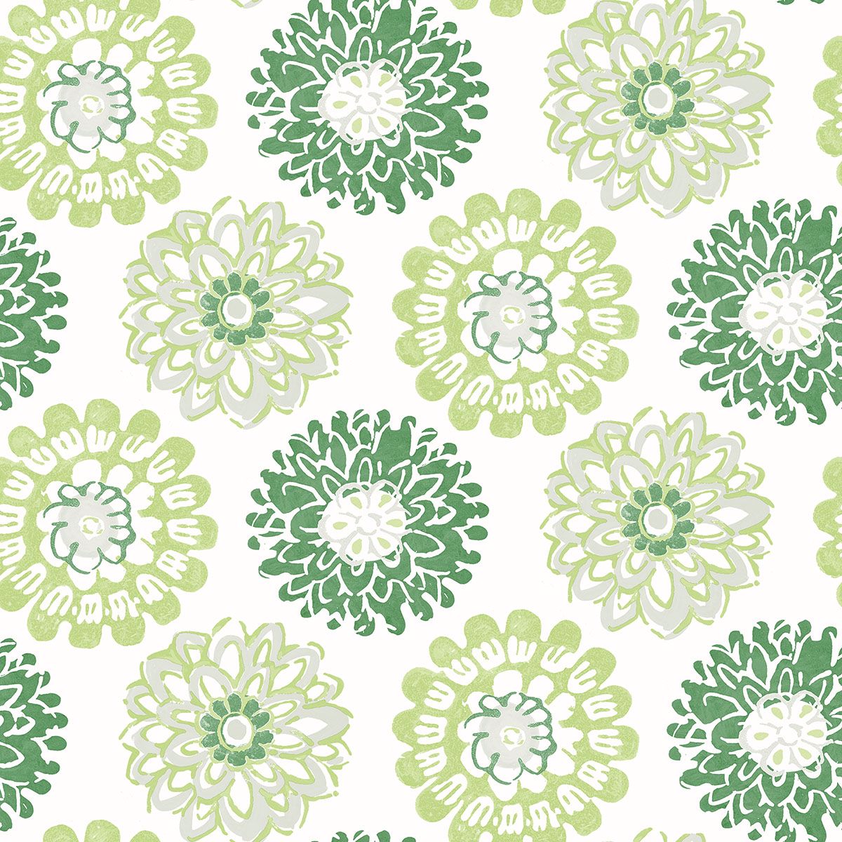 3120-13702 Sunkissed Green Floral Wallpaper