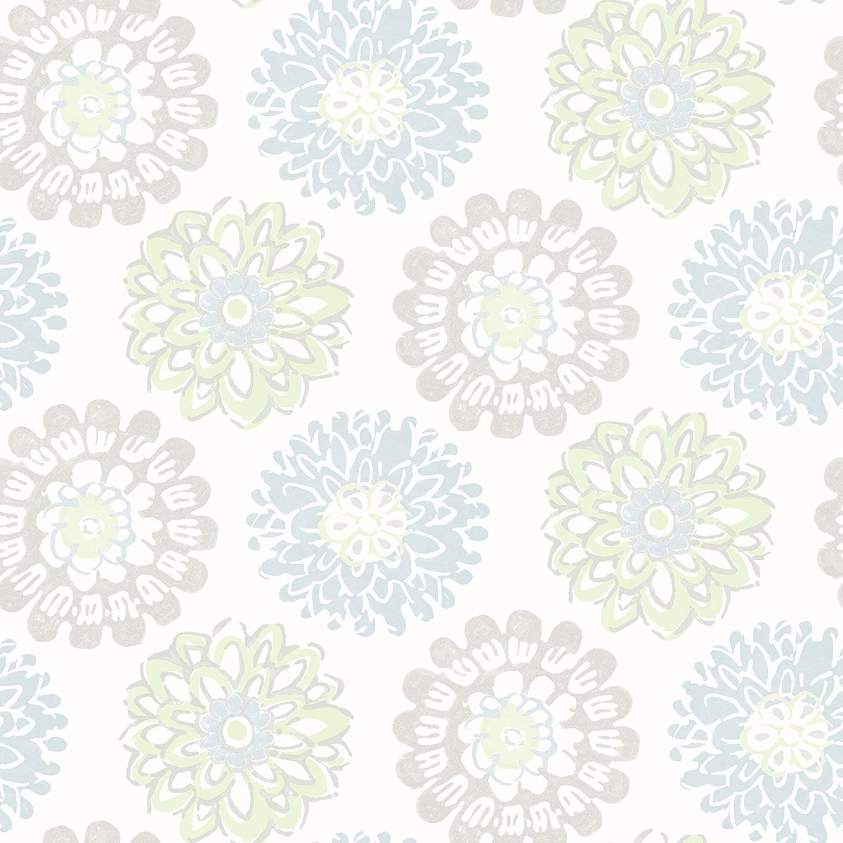 3120-13704 Sunkissed Light Green Floral Wallpaper
