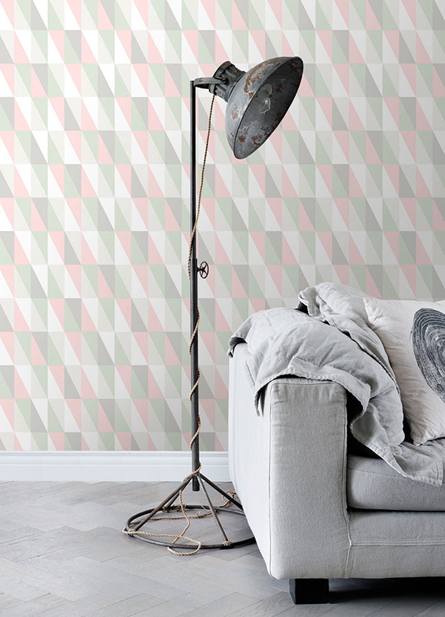 4060-138919 Inez Pastel Geometric Wallpaper