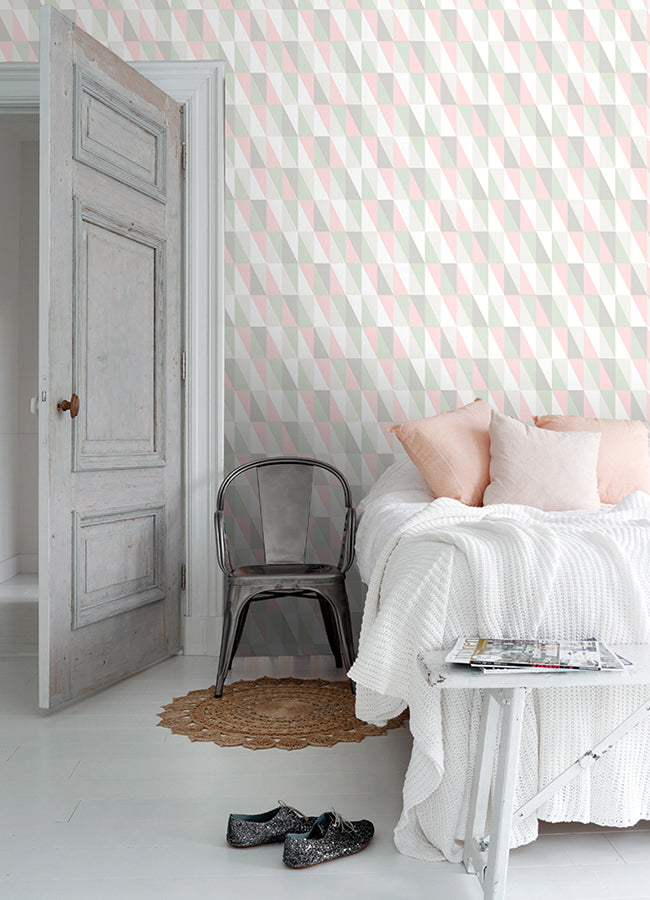 4060-138919 Inez Pastel Geometric Wallpaper