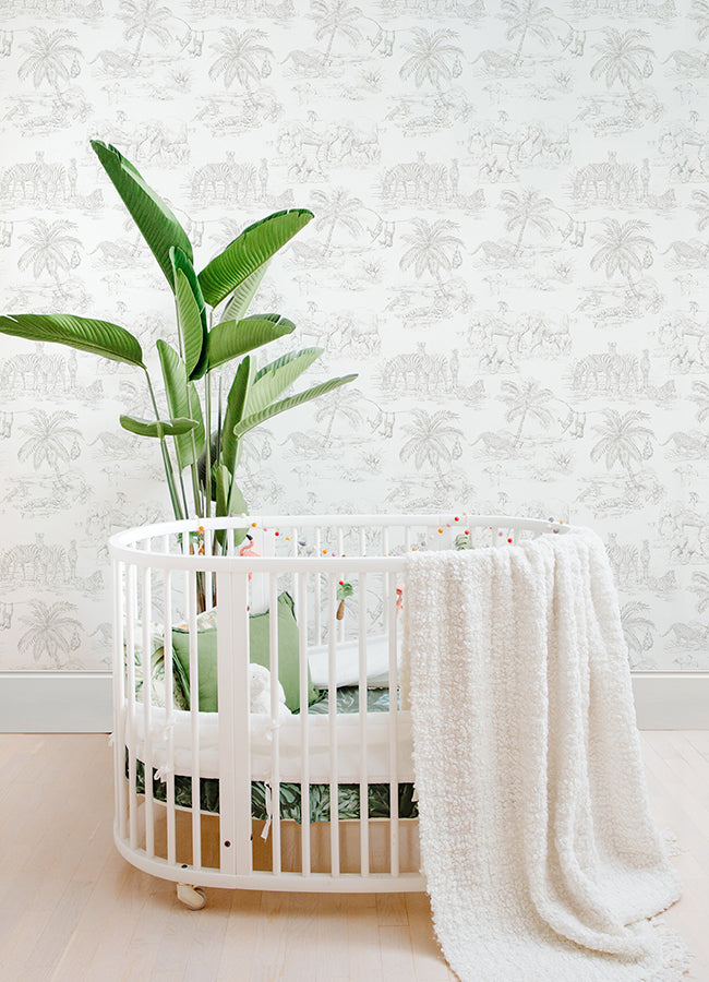 4060-347692 Boheme Platinum Animals Wallpaper