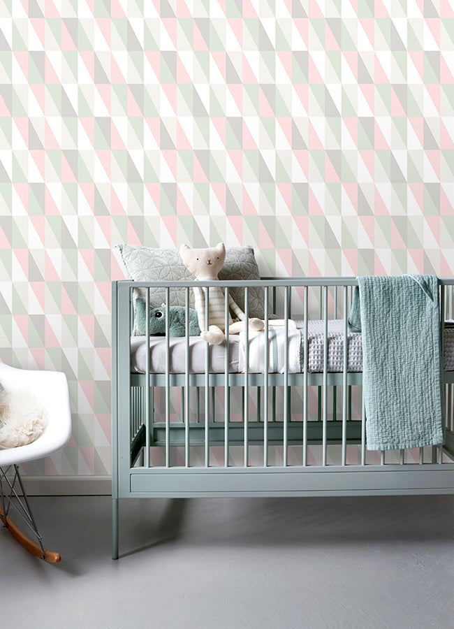 4060-138919 Inez Pastel Geometric Wallpaper