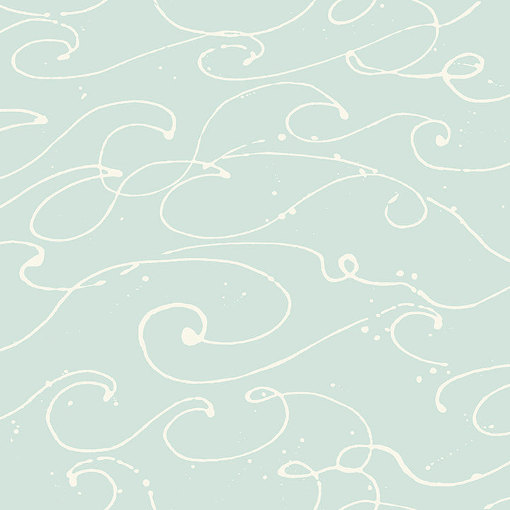 4071-71009 Kuroshio Aqua Ocean Wave Wallpaper