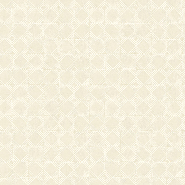 3125-72307 Button Block Taupe Geometric Wallpaper