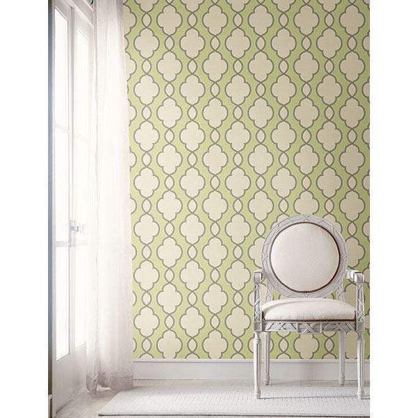 2625-21823 Structure Green Chain Link Wallpaper