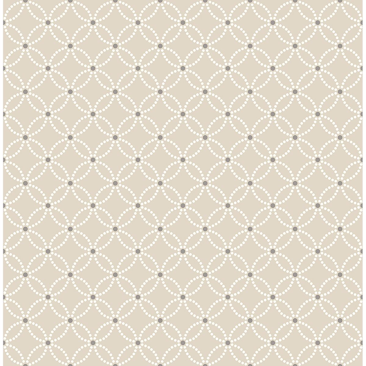 2625-21841 Kinetic Beige Geometric Floral Wallpaper