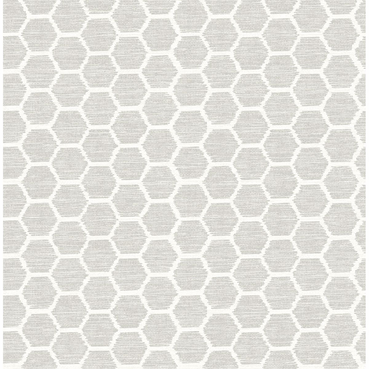2793-24713 Aura Platinum Honeycomb Wallpaper