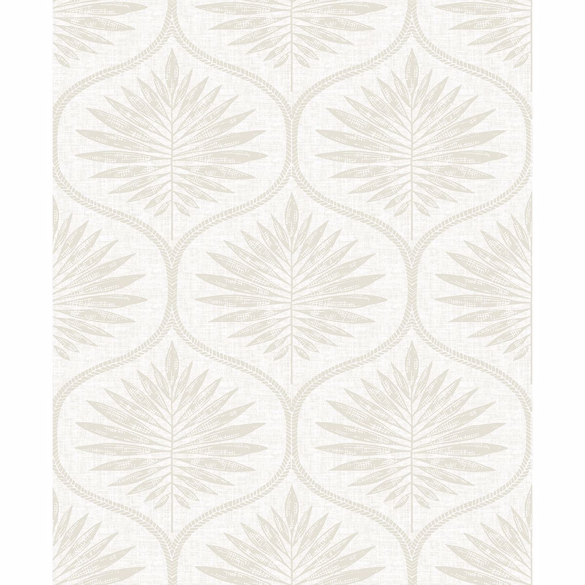 2861-25722 Laurel Bone Ogee Wallpaper