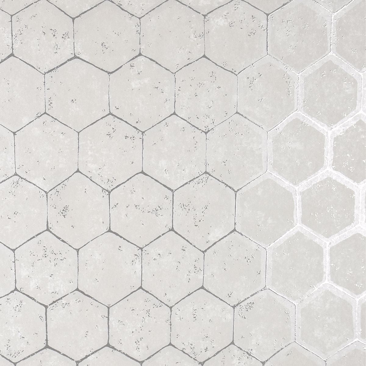 2927-00406 Starling Silver Honeycomb Wallpaper