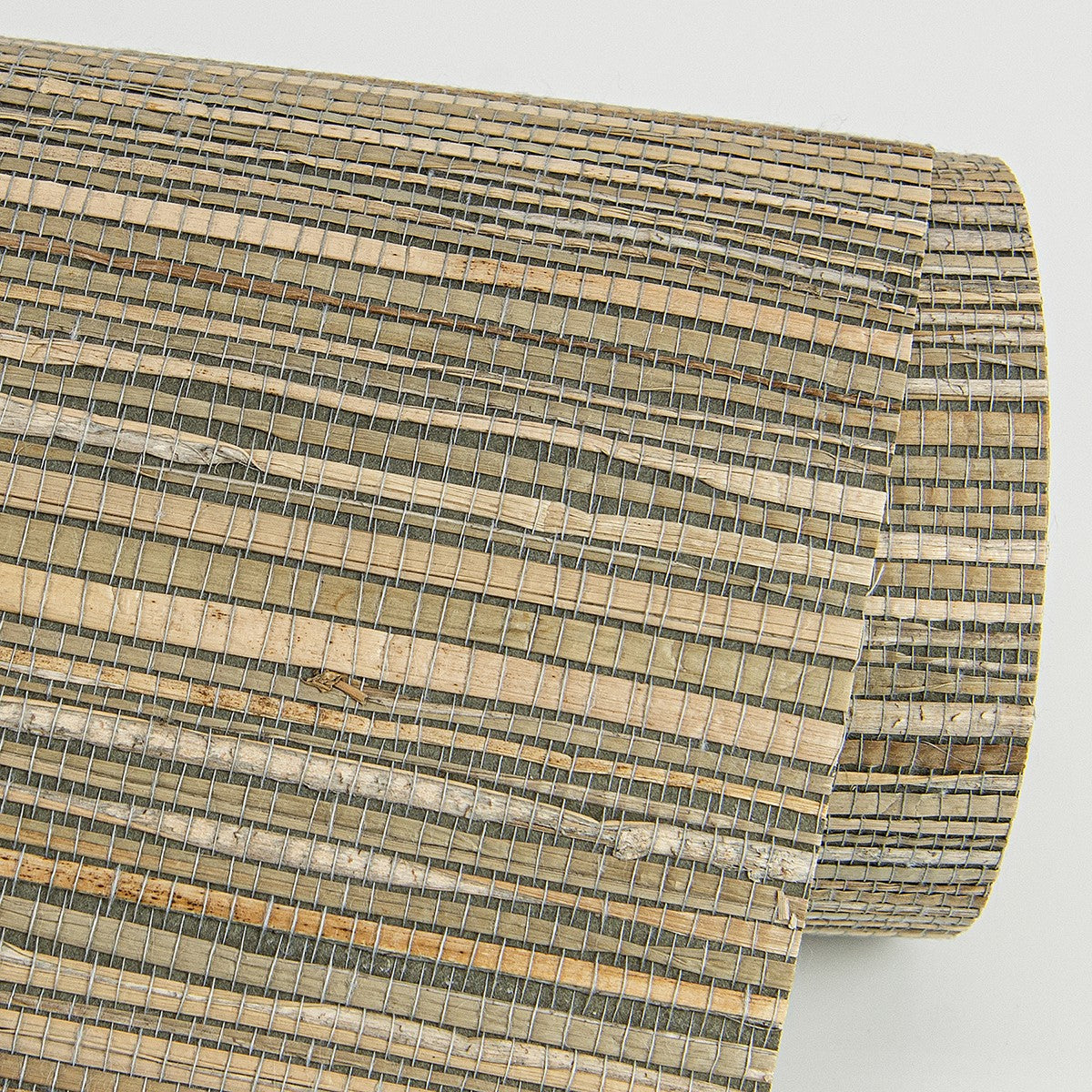 2972-86110 Shuang Olive Handmade Grasscloth Wallpaper