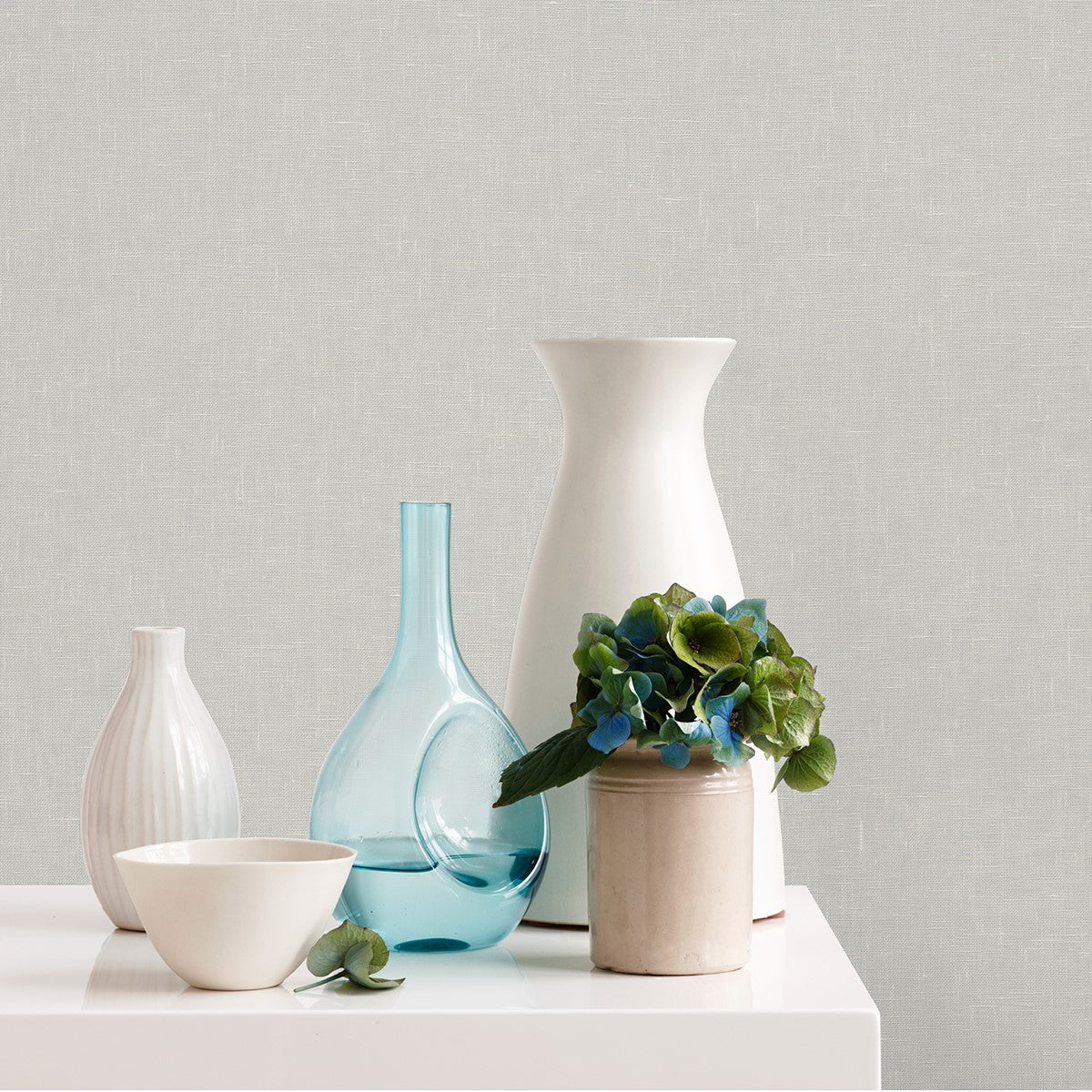 2972-86134 Donmei Light Grey Linen Wallpaper