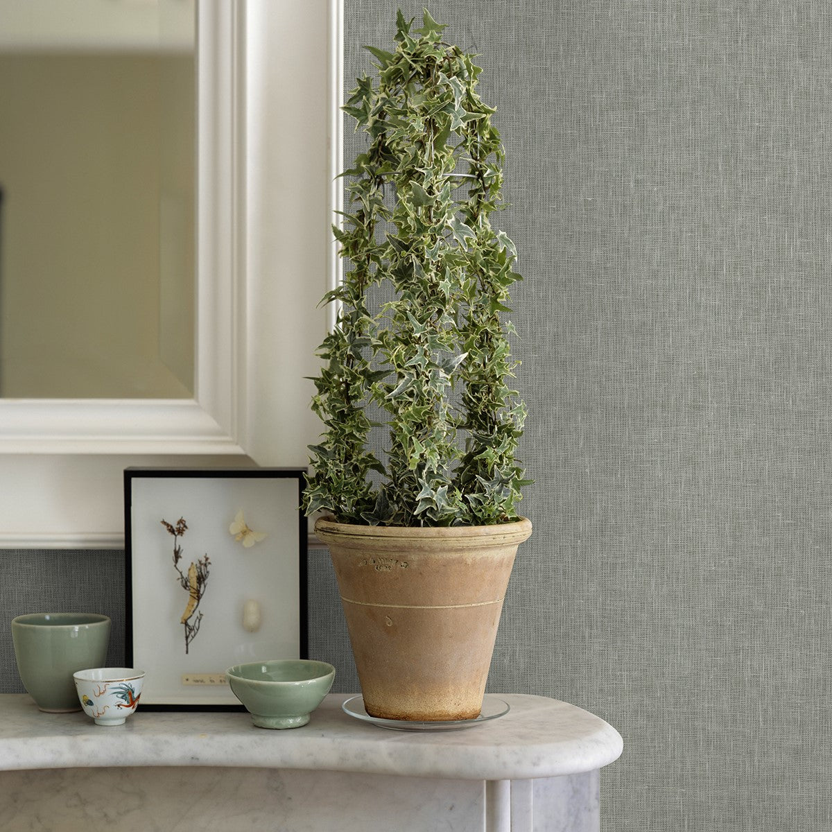 2972-86135 Donmei Grey Linen Wallpaper