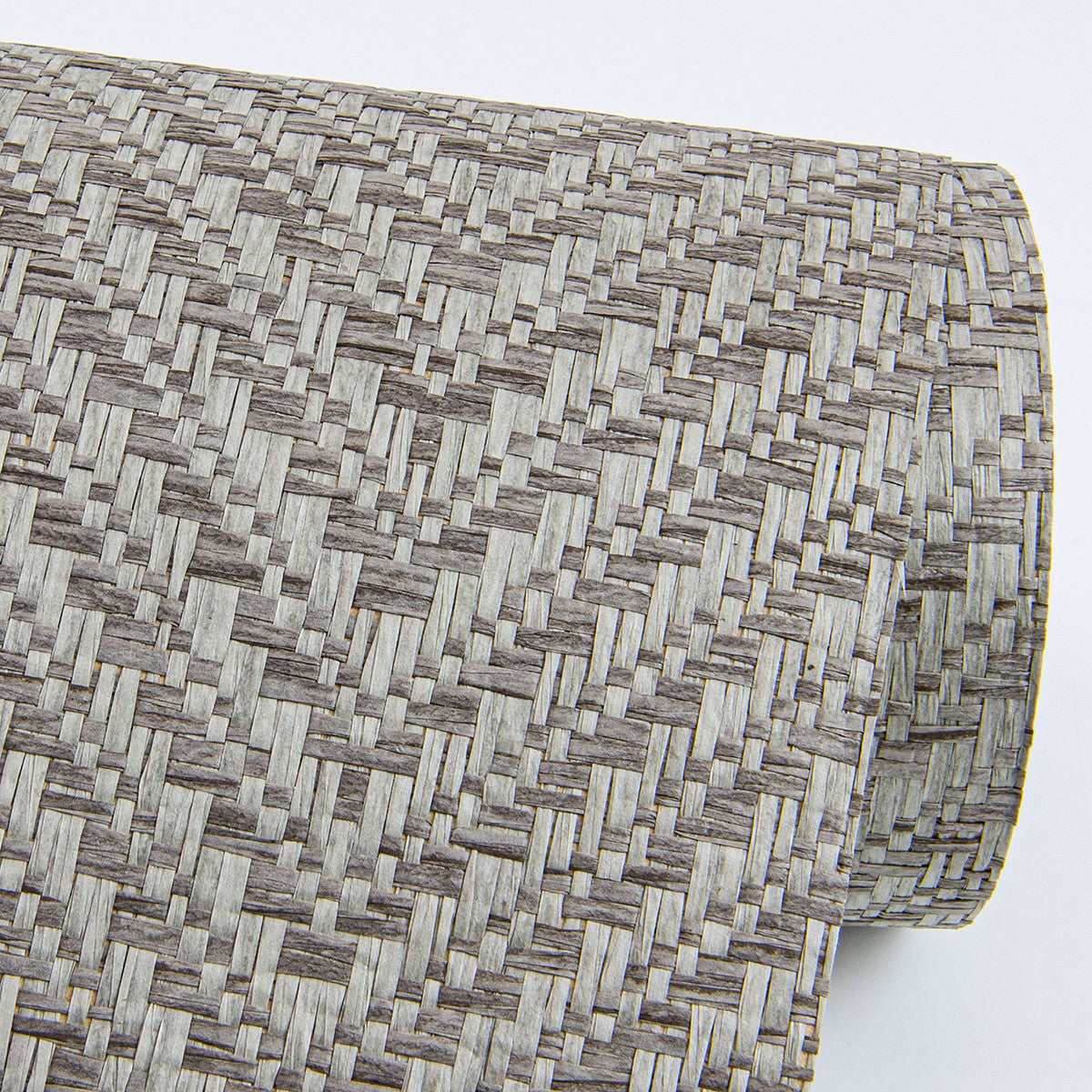2972-86145 Madoka Dark Grey Paper Weave Grasscloth Wallpaper