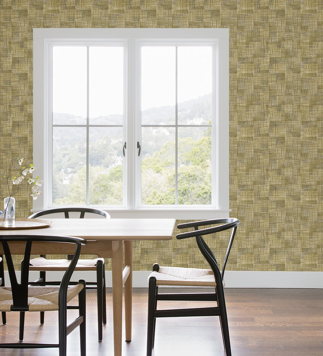 2972-86160 Ting Brown Lattice Wallpaper