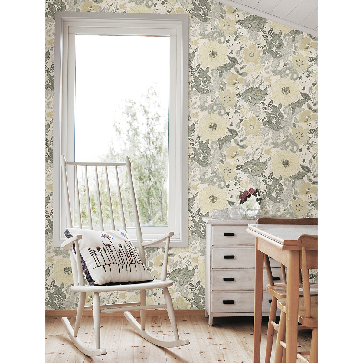 2999-13106 Victoria Pastel Floral Nouveau Wallpaper