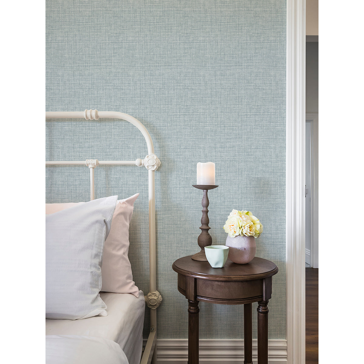 2999-25790 Tuckernuck Slate Linen Wallpaper