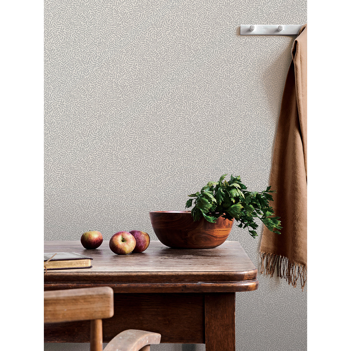 2999-55004 Anna Light Grey Fern Trail Wallpaper