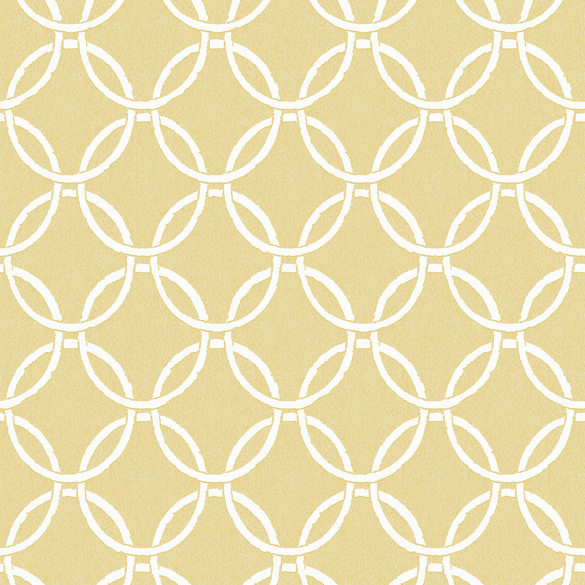 3122-11003 Quelala Yellow Ring Ogee Wallpaper