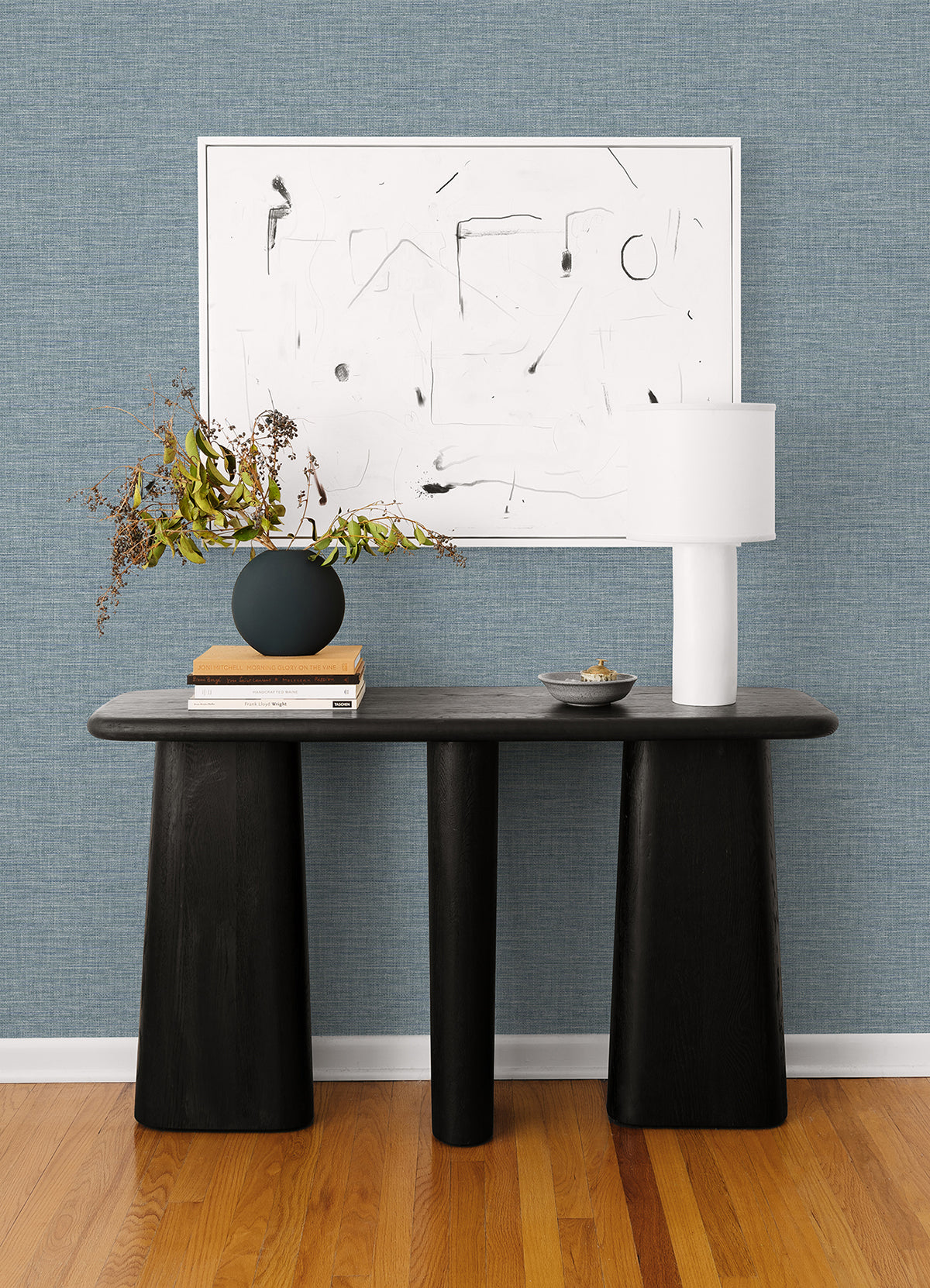 4014-26459 Exhale Sky Blue Texture Wallpaper