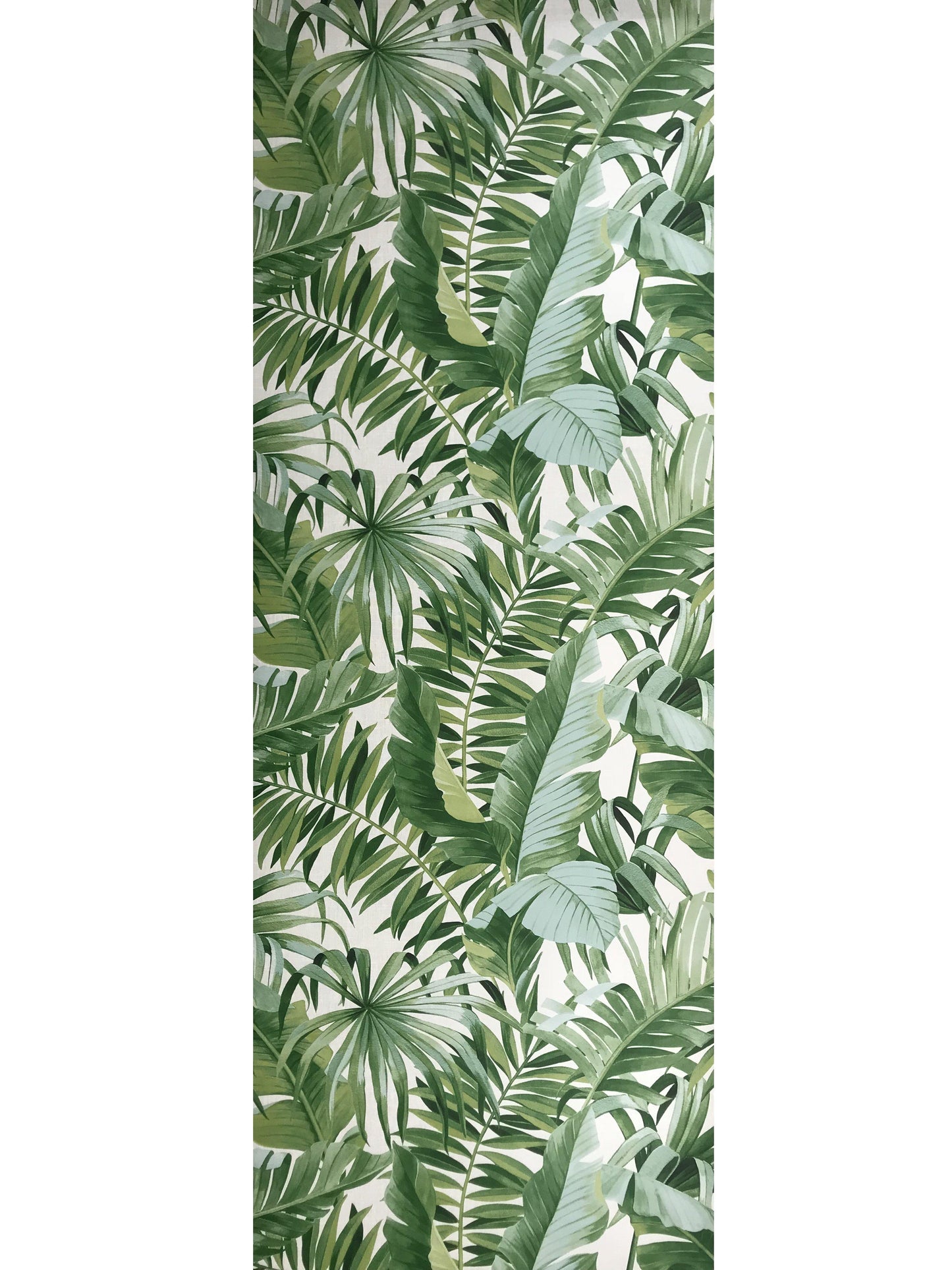 2744-24136 Brewster Palm leaves Banana Leaf White Green Tropical Wallpaper - wallcoveringsmart