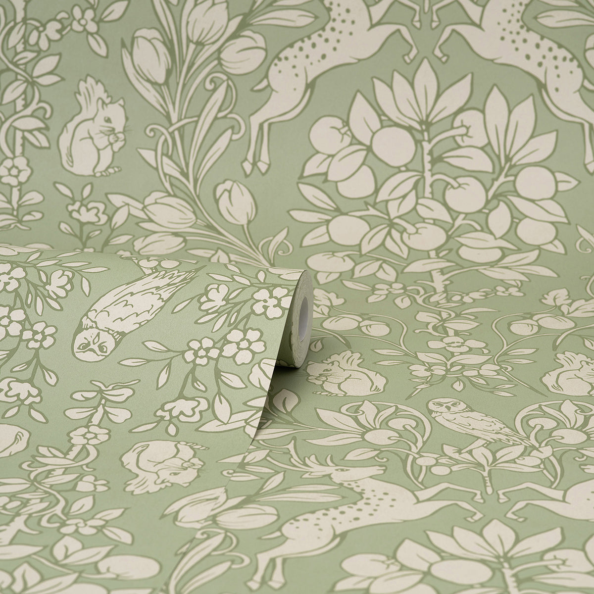 M1688 Richmond Sage Floral Wallpaper