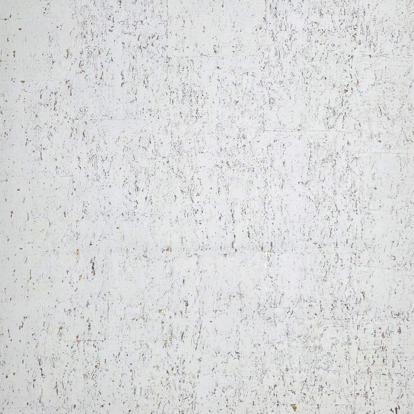 WM012KCG Real natural cork textured matte white gold metallic foil modern eco Wallpaper