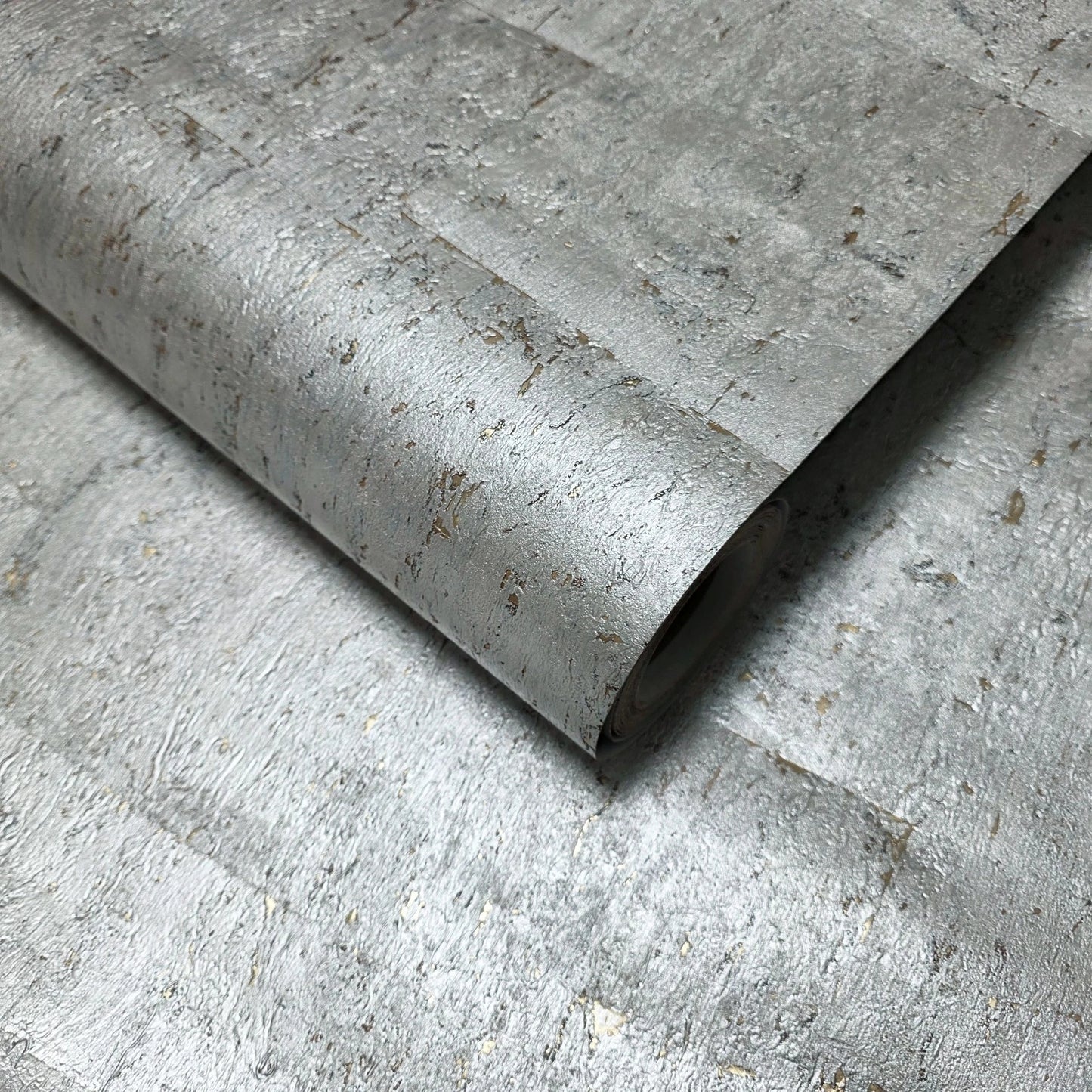 WM024KCG Real Natural cork rose cream pearl silver gold metallic foil textured Wallpaper