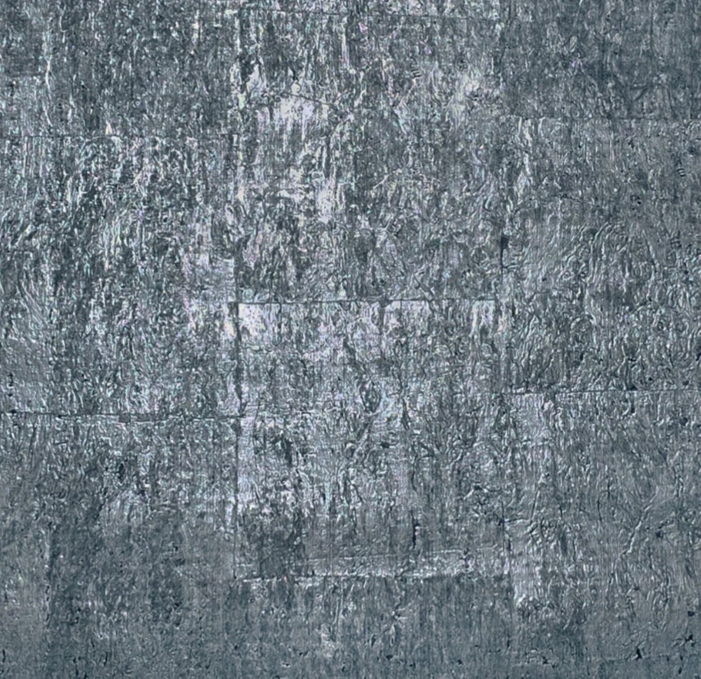 WM045KCG Real Natural cork deep steel slate blue gray silver metallic textured Wallpaper