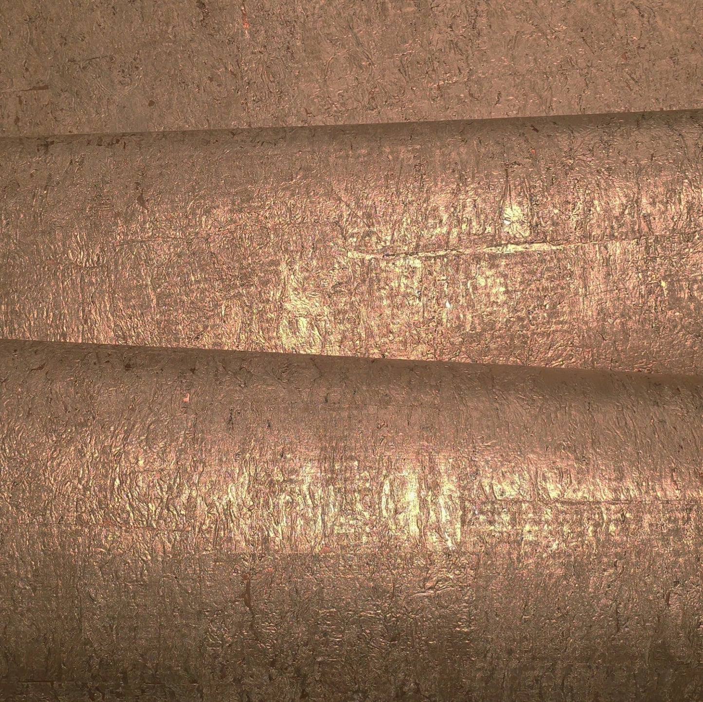 WM501KCC Real Natural cork warm rose gold copper metallic textured modern eco Wallpaper