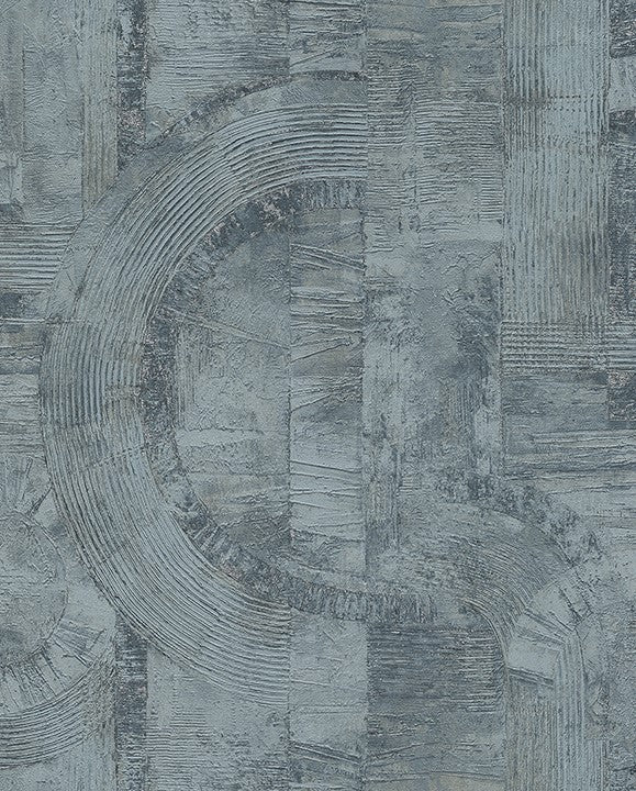 4096-554786 Steel Blue Concrete Swirl Wallpaper