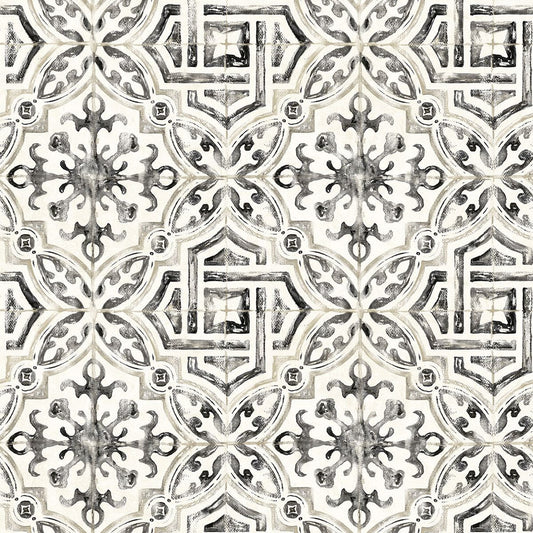 3120-12331 Sonoma Black Beach Tile Wallpaper