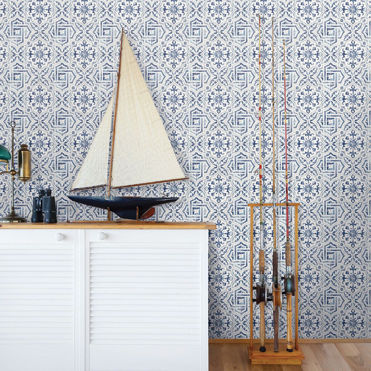 3120-12332 Sonoma Blue Beach Tile Wallpaper