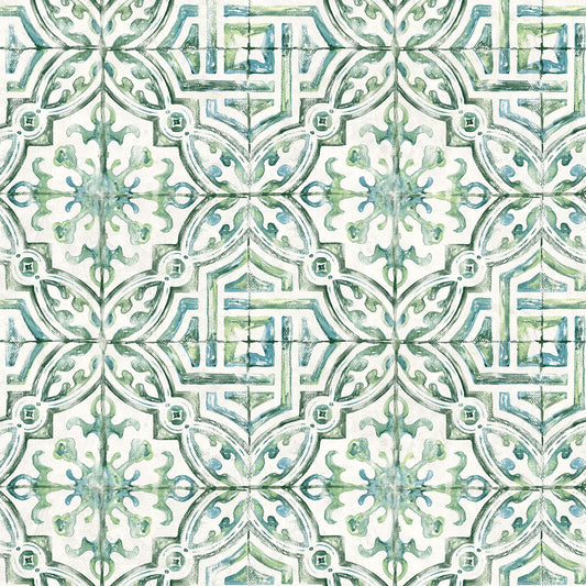 3120-12338 Sonoma Green Beach Tile Wallpaper