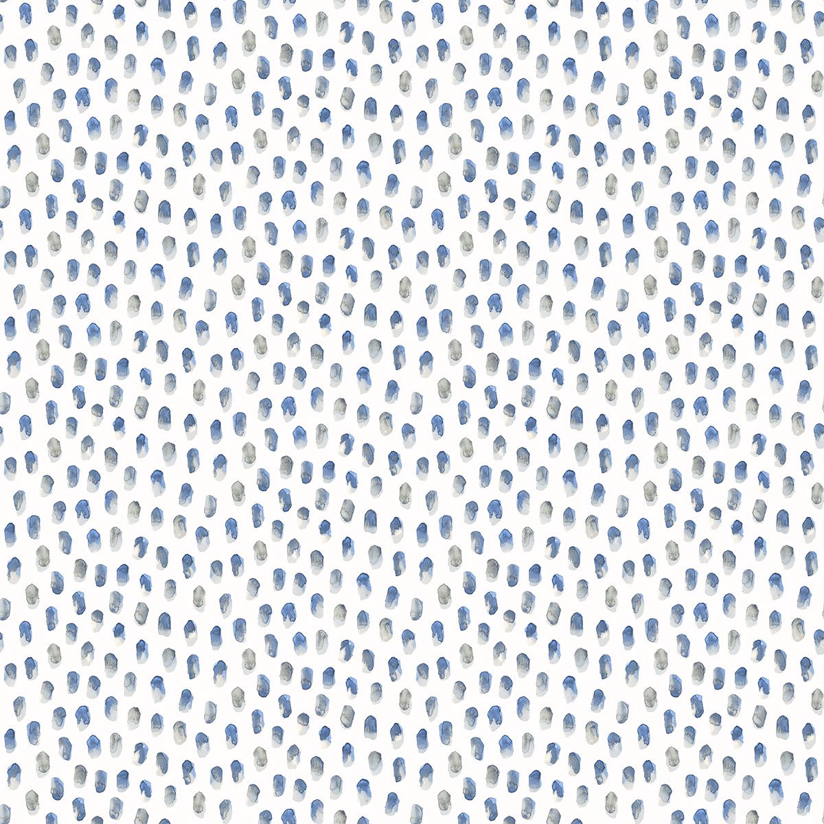 3120-13614 Sand Drips Blue Painted Dots Wallpaper
