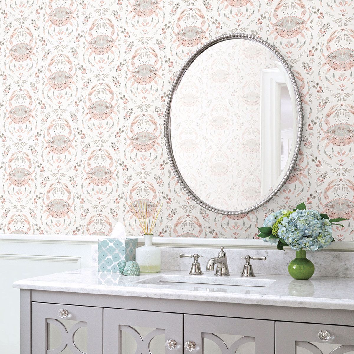 3120-13641 Annapolis Coral Crustacean Wallpaper