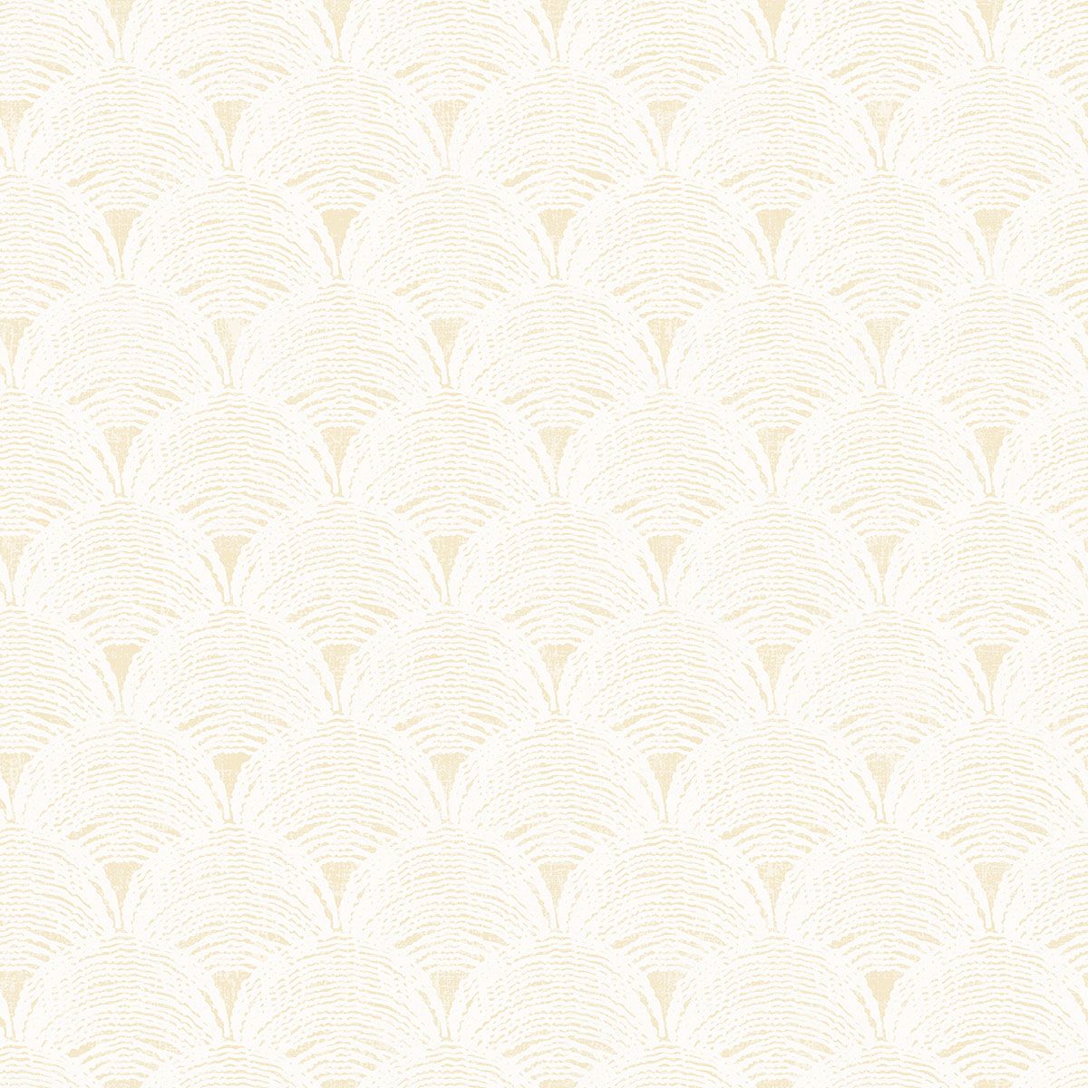 3120-13653 Santiago Yellow Scalloped Wallpaper