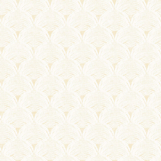 3120-13653 Santiago Yellow Scalloped Wallpaper