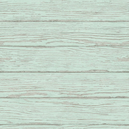 3120-13694 Rehoboth Mint Distressed Wood Wallpaper