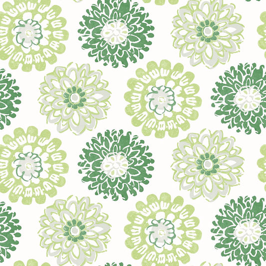 3120-13702 Sunkissed Green Floral Wallpaper