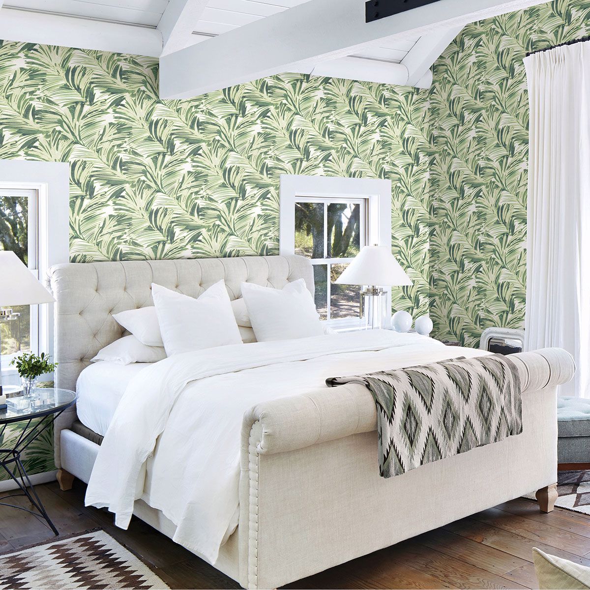 3120-13712 Chaparral Green Fronds Wallpaper