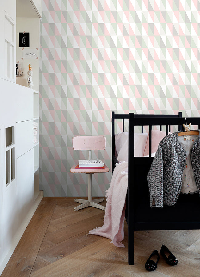 4060-138919 Inez Pastel Geometric Wallpaper