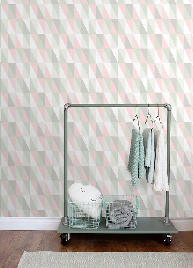 4060-138919 Inez Pastel Geometric Wallpaper
