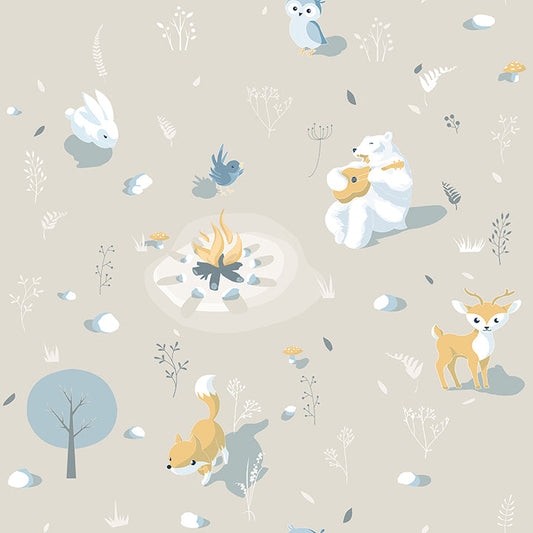 4060-31307 Jesper Beige Campfire Wallpaper