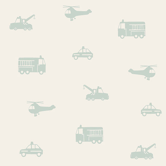 4060-128856 Briony Sage Vehicles Wallpaper