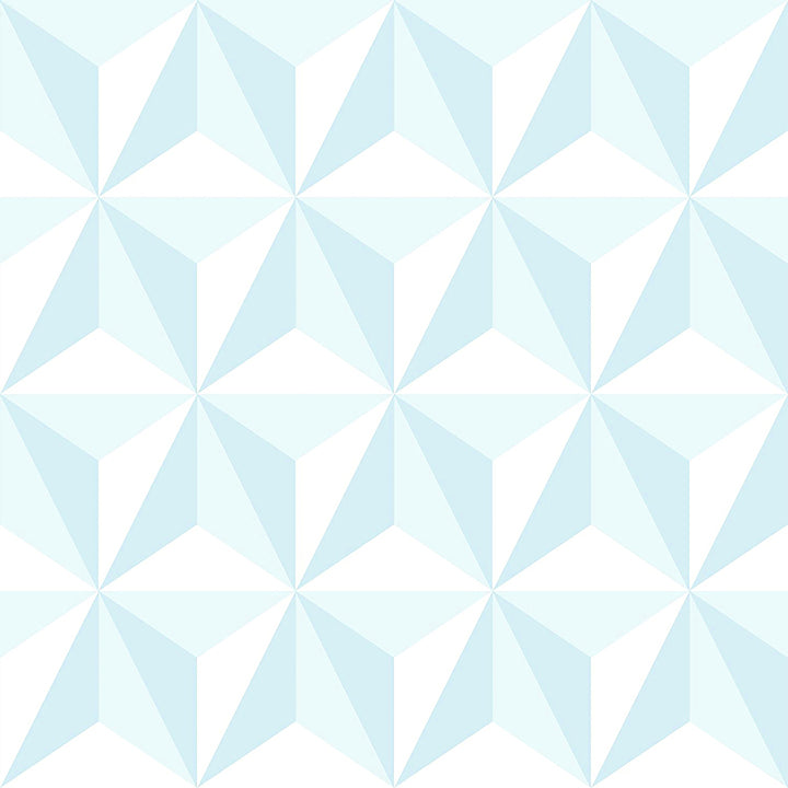 4060-138912 Adella Sky Blue Geometric Wallpaper