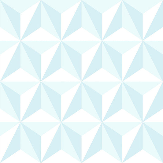 4060-138912 Adella Sky Blue Geometric Wallpaper