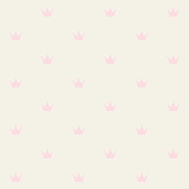 4060-347702 Bea Light Pink Crowns Wallpaper