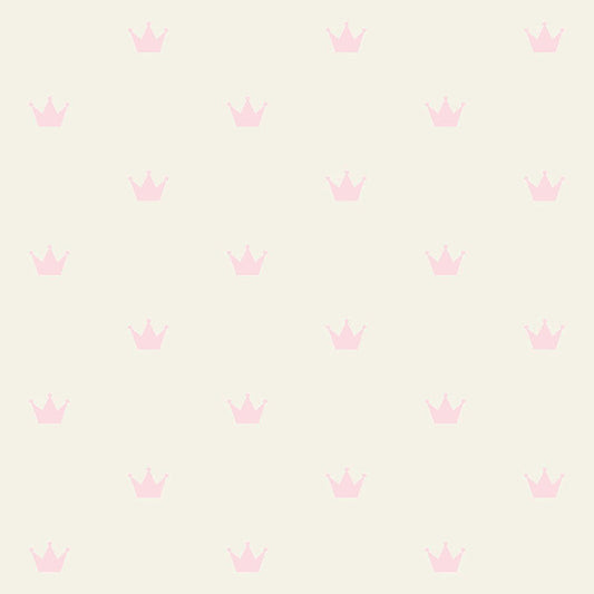 4060-347702 Bea Light Pink Crowns Wallpaper
