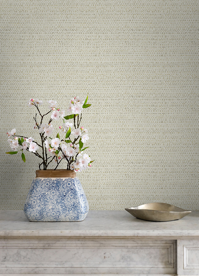 4071-70054 Balantine Bone Weave Wallpaper