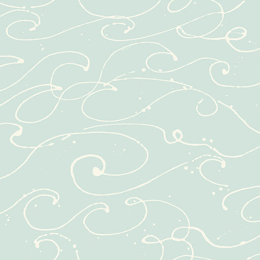4071-71009 Kuroshio Aqua Ocean Wave Wallpaper